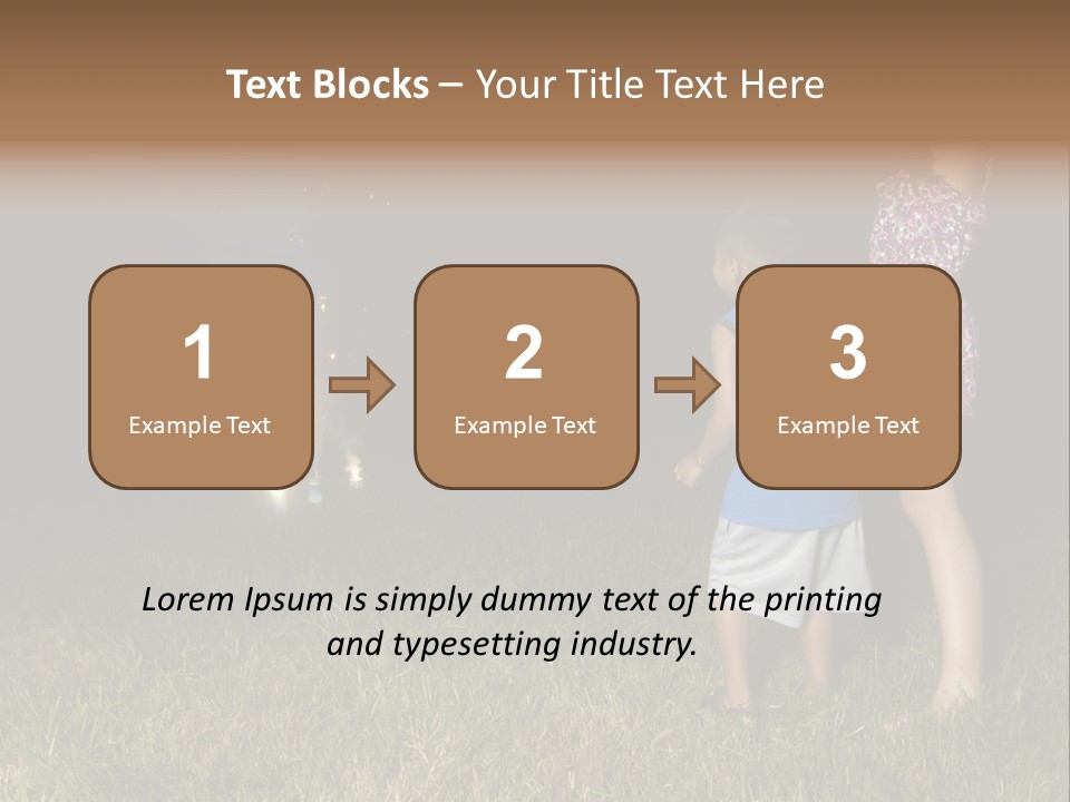 Boy Outside Smoke PowerPoint Template