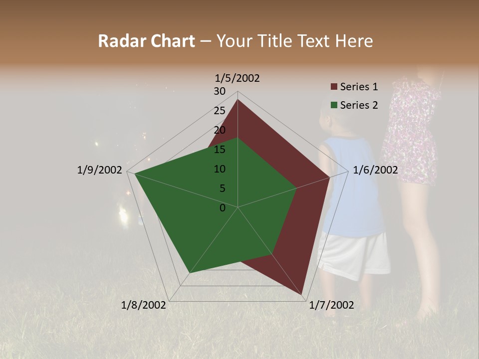 Boy Outside Smoke PowerPoint Template
