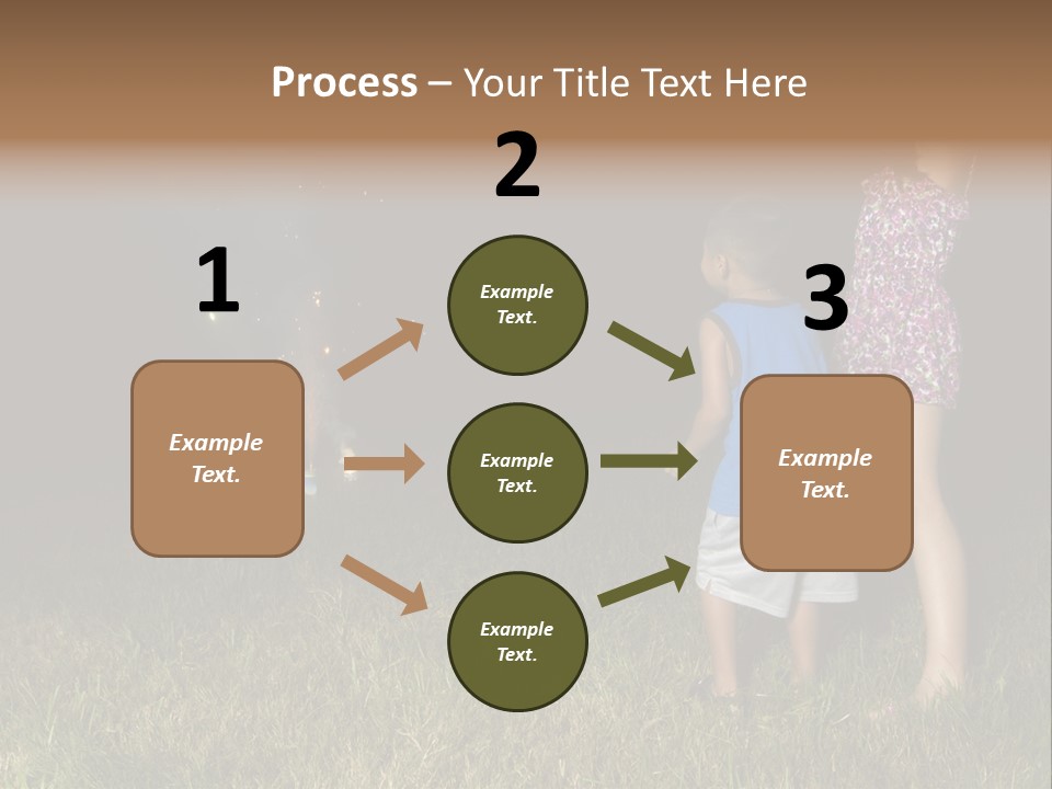 Boy Outside Smoke PowerPoint Template