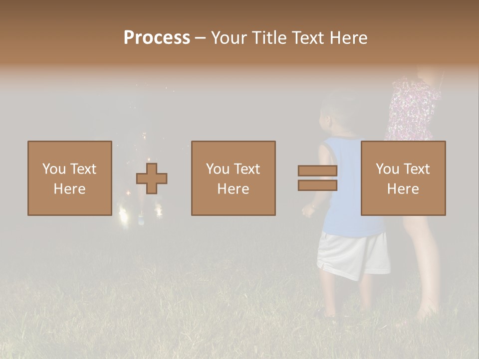 Boy Outside Smoke PowerPoint Template