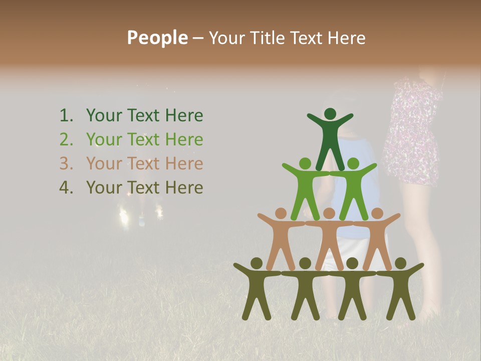 Boy Outside Smoke PowerPoint Template