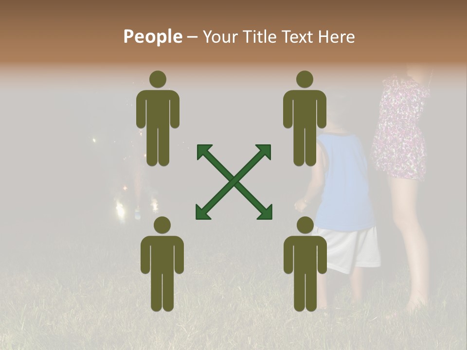 Boy Outside Smoke PowerPoint Template