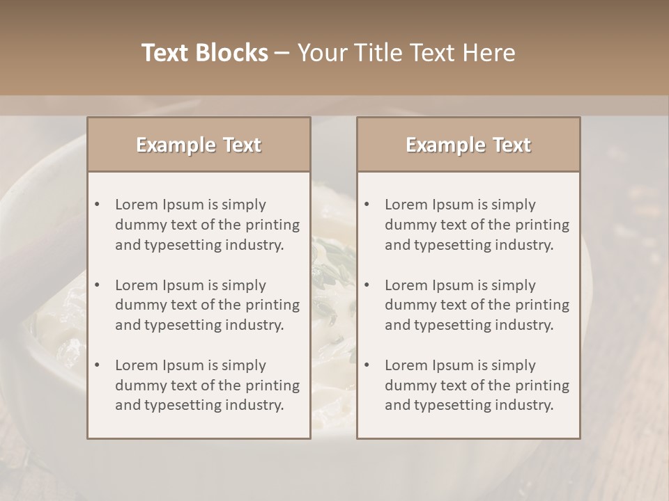 Space Appetizer Image PowerPoint Template