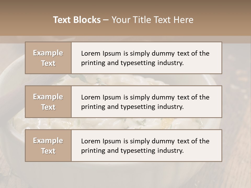 Space Appetizer Image PowerPoint Template