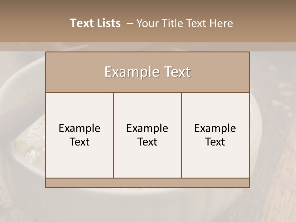 Space Appetizer Image PowerPoint Template