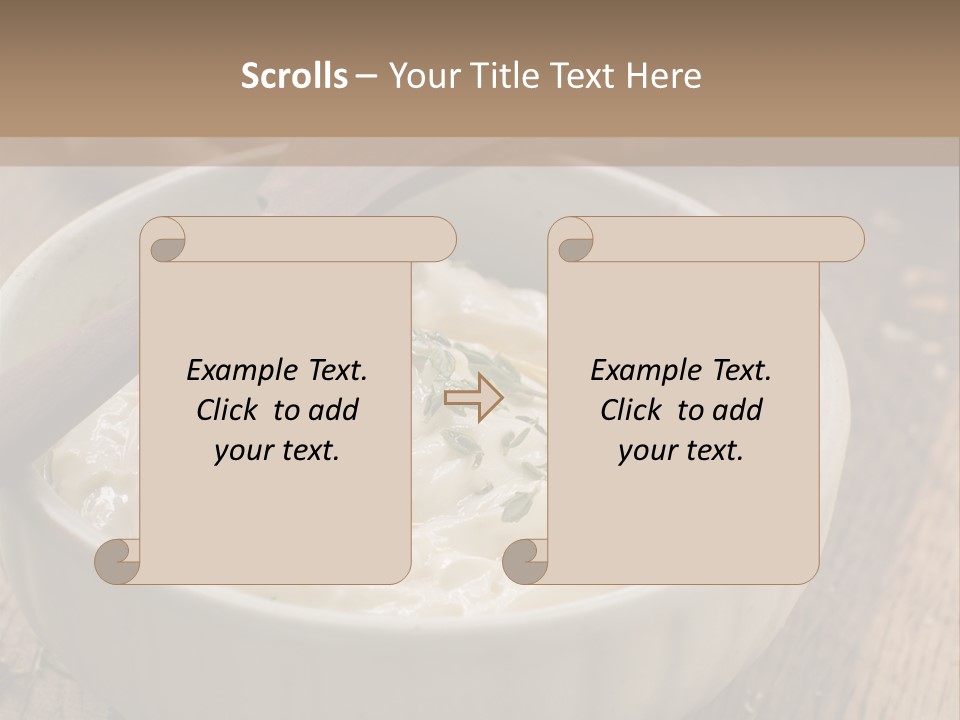Space Appetizer Image PowerPoint Template