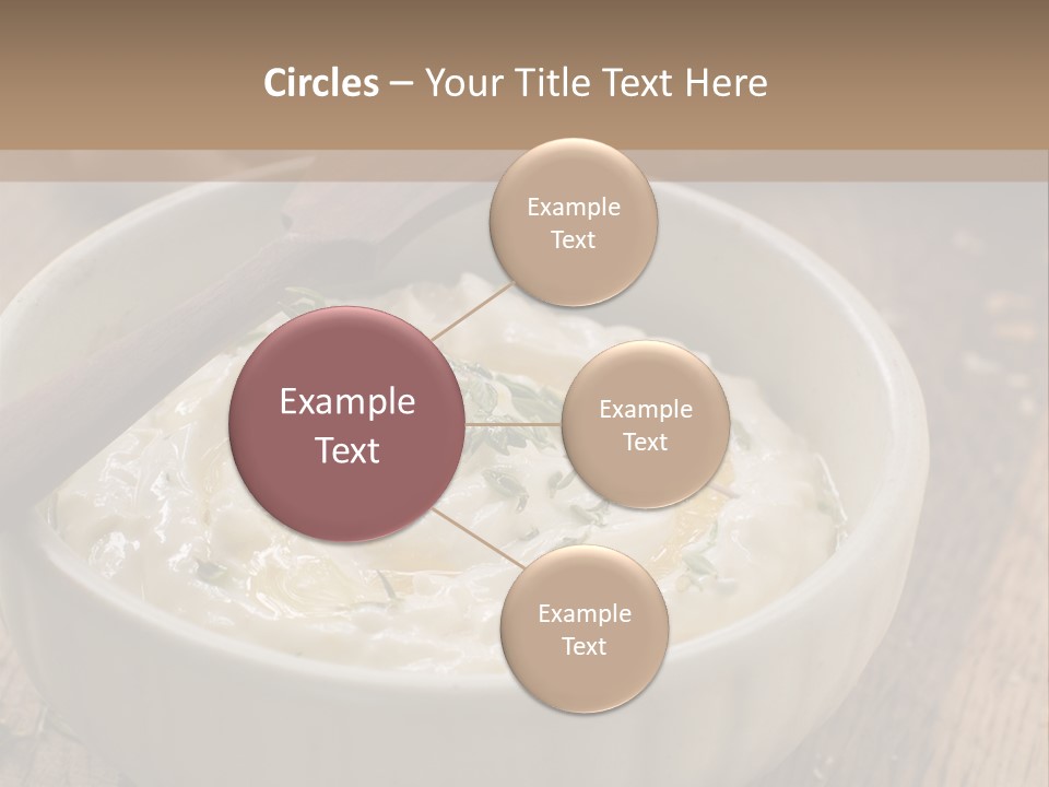 Space Appetizer Image PowerPoint Template
