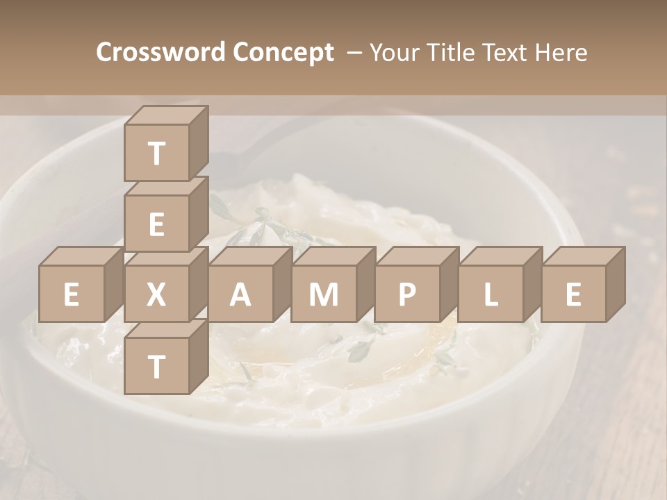 Space Appetizer Image PowerPoint Template