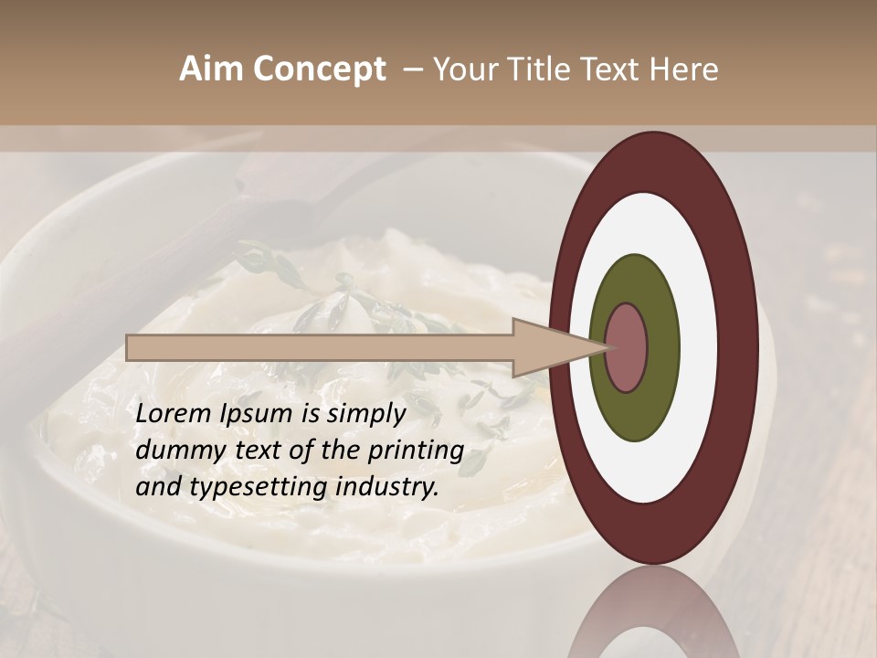 Space Appetizer Image PowerPoint Template