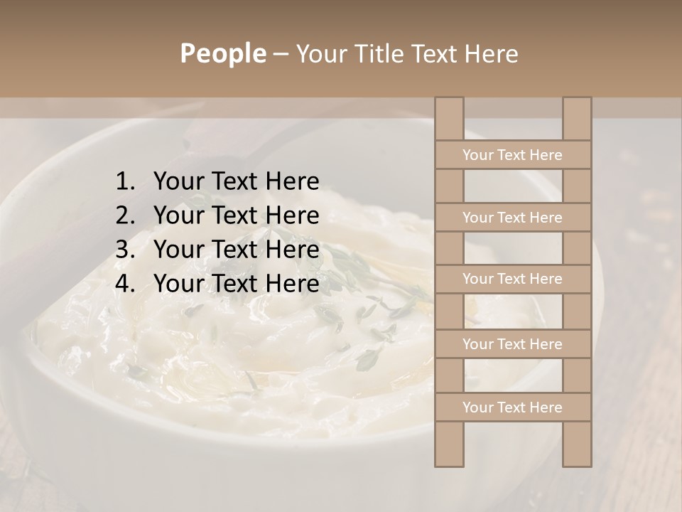 Space Appetizer Image PowerPoint Template