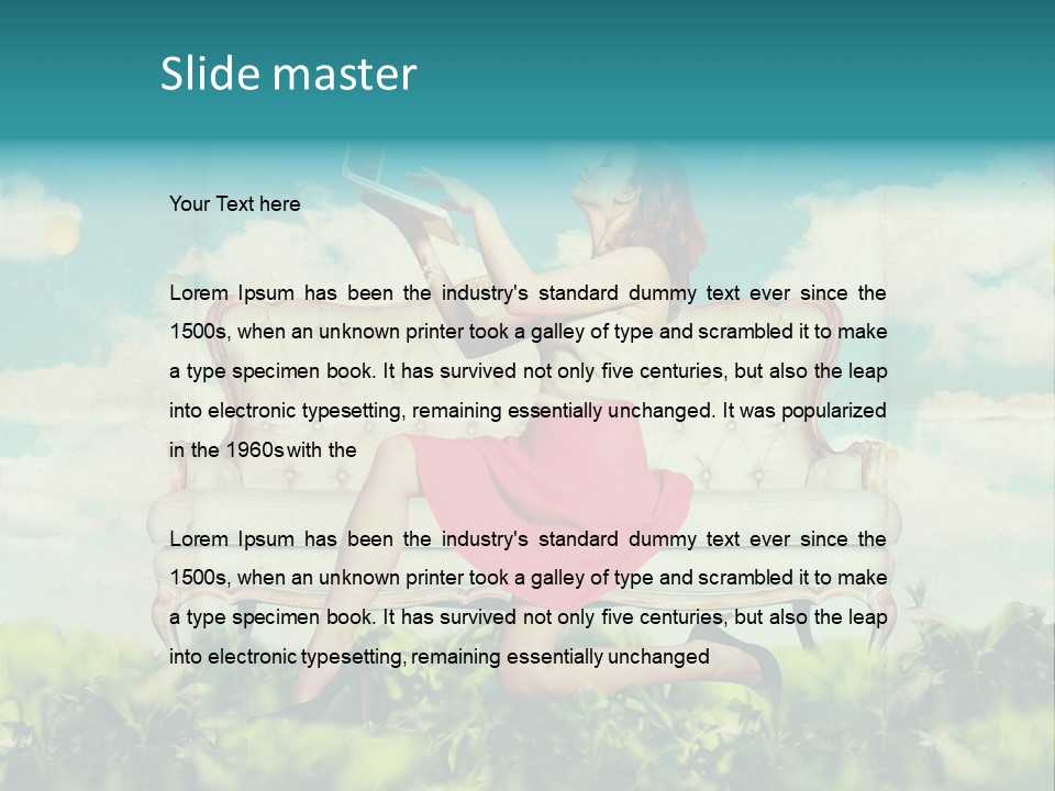 View Atmosphere Laptop PowerPoint Template