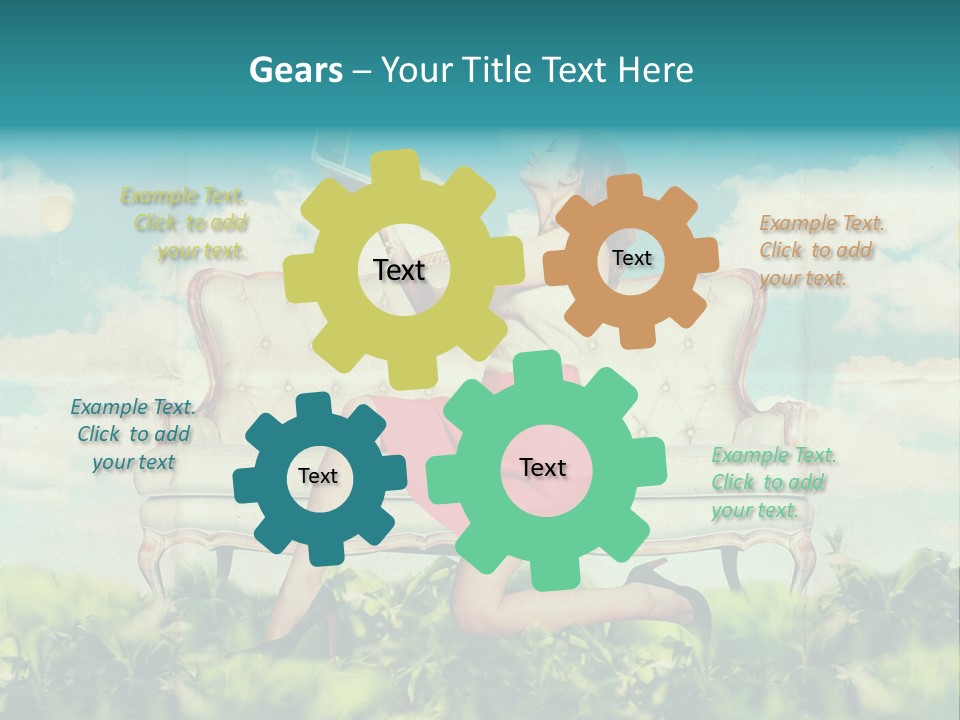 View Atmosphere Laptop PowerPoint Template