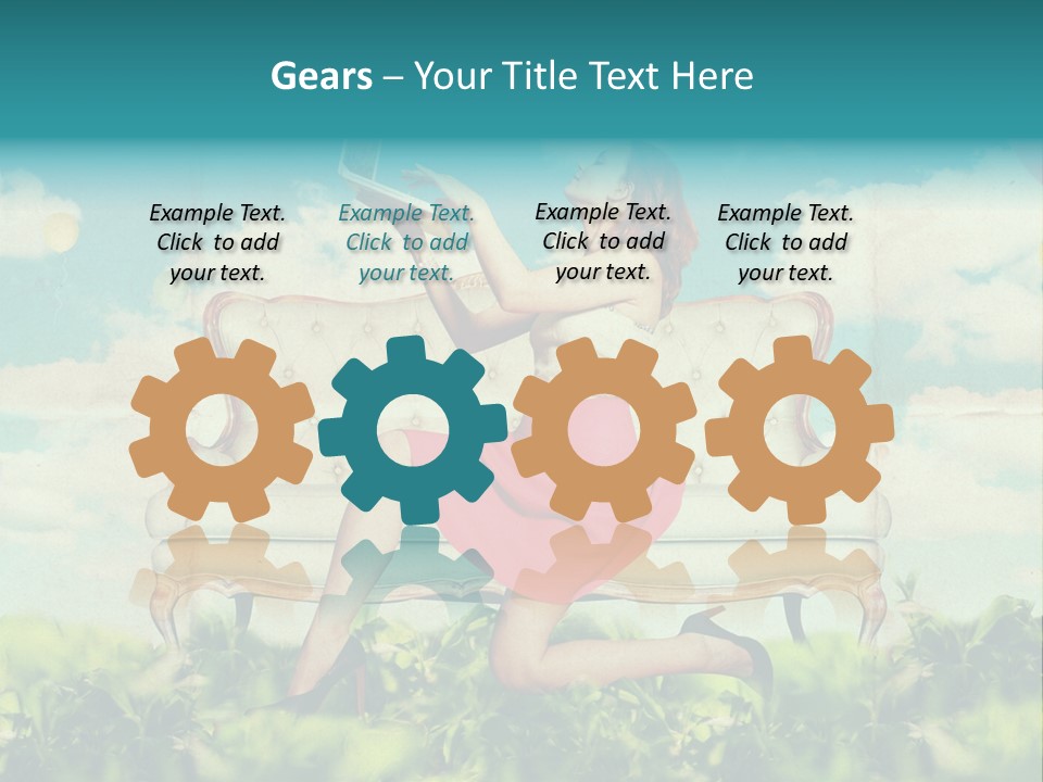 View Atmosphere Laptop PowerPoint Template