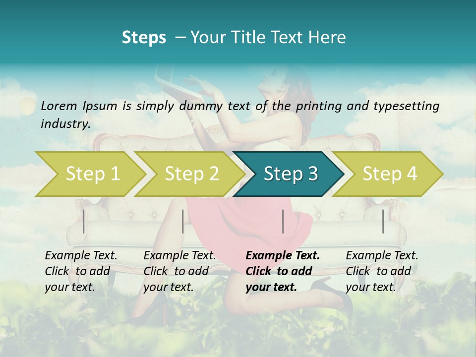 View Atmosphere Laptop PowerPoint Template