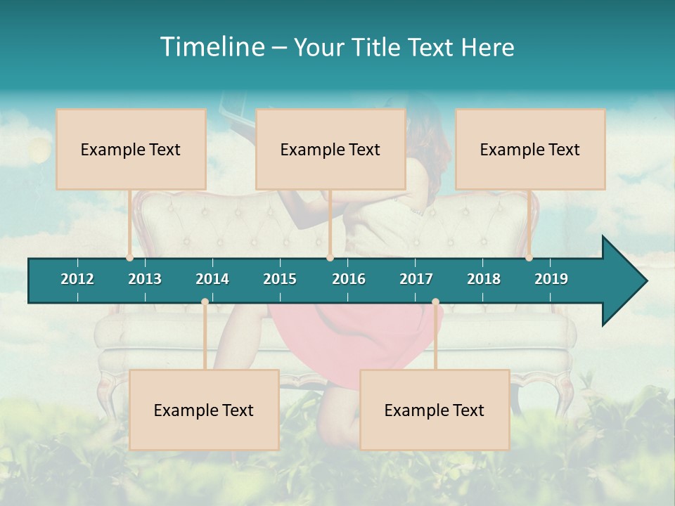 View Atmosphere Laptop PowerPoint Template