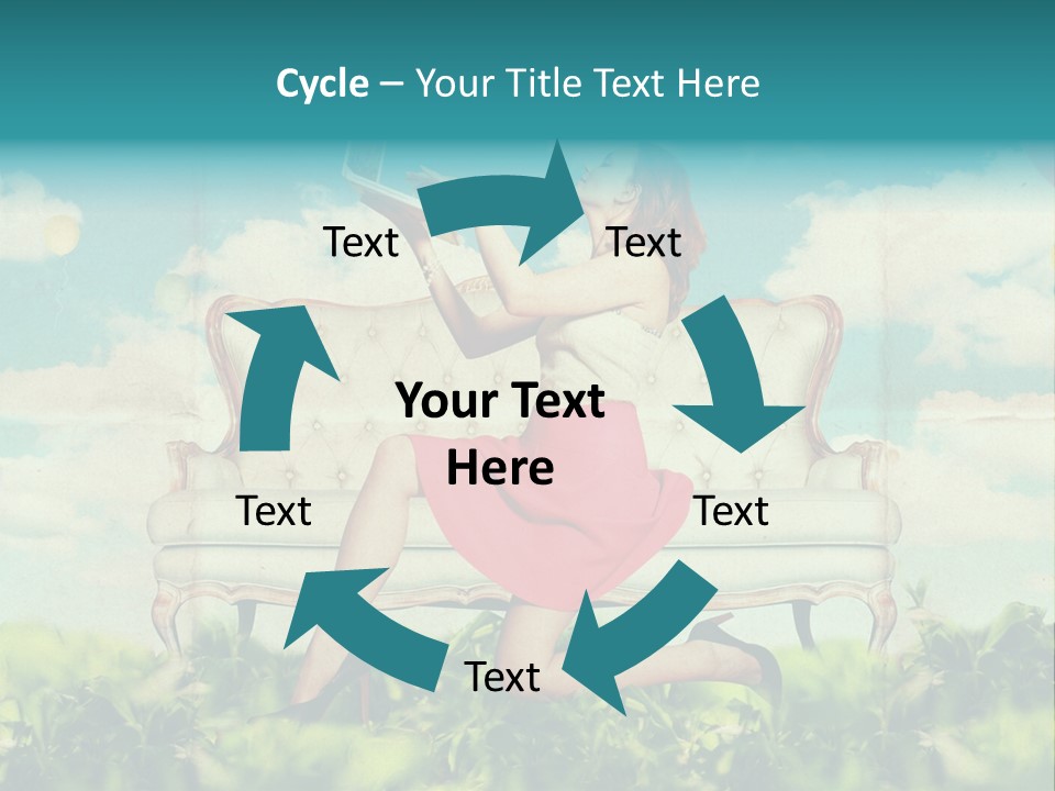 View Atmosphere Laptop PowerPoint Template