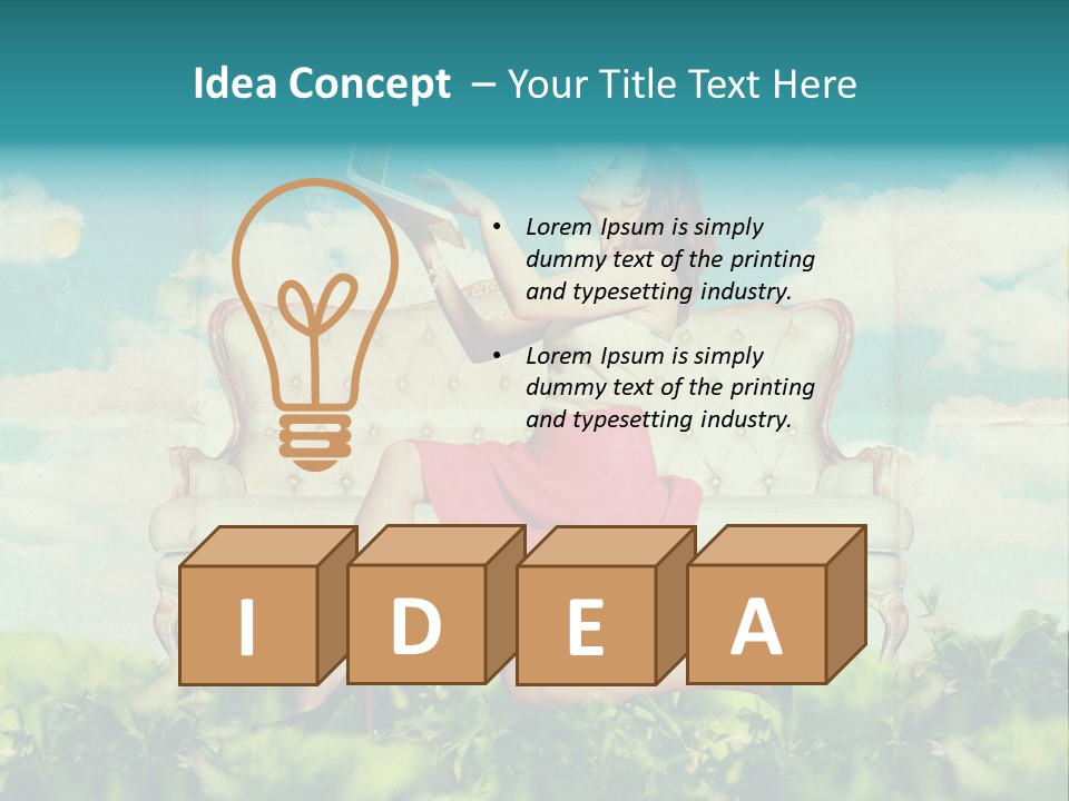 View Atmosphere Laptop PowerPoint Template