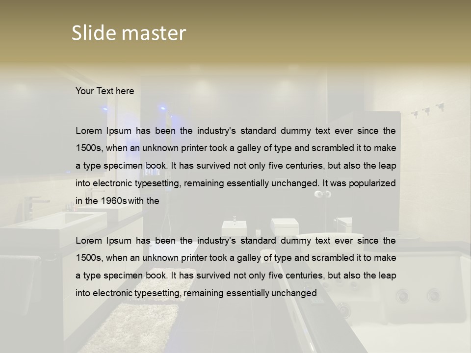 Interior Urban Lifestyle PowerPoint Template