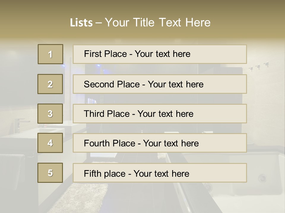 Interior Urban Lifestyle PowerPoint Template