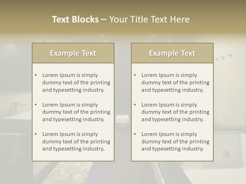 Interior Urban Lifestyle PowerPoint Template