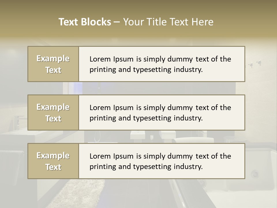 Interior Urban Lifestyle PowerPoint Template