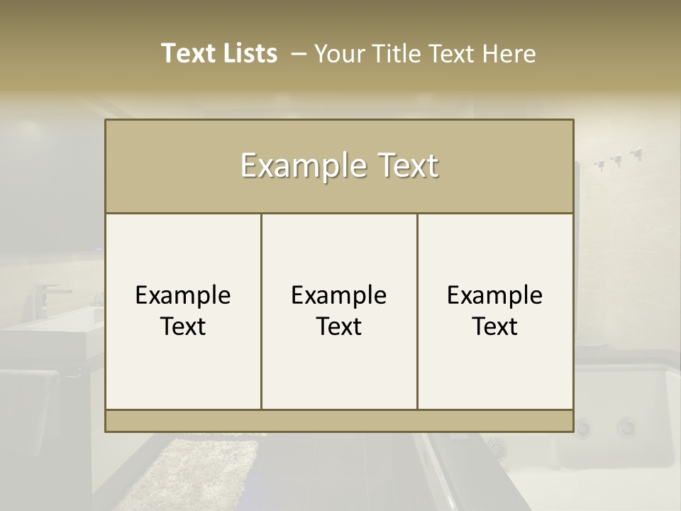 Interior Urban Lifestyle PowerPoint Template