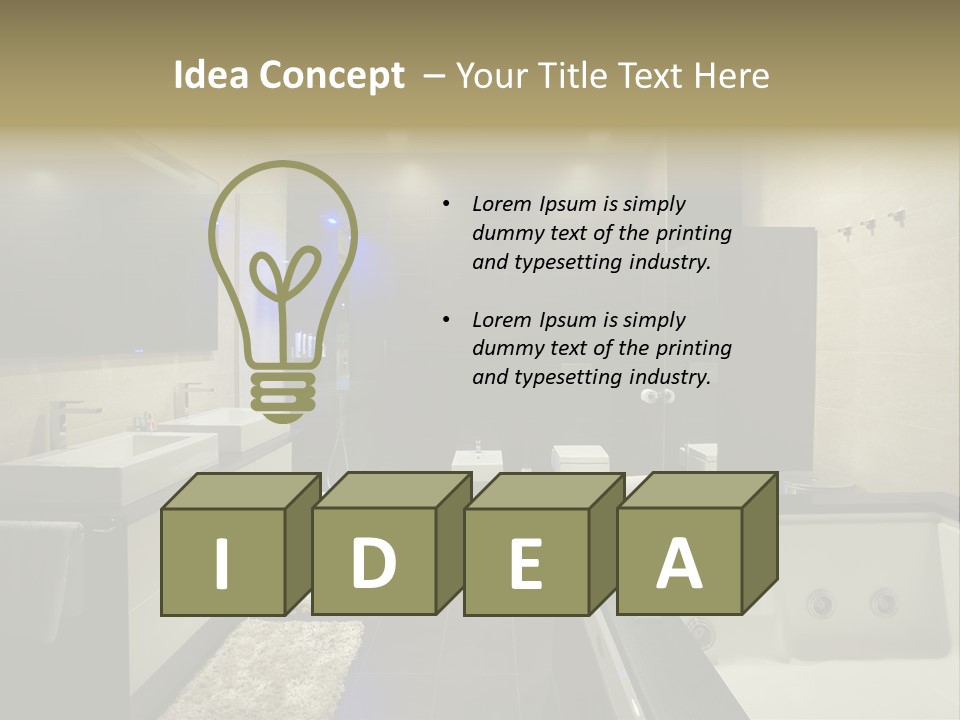 Interior Urban Lifestyle PowerPoint Template