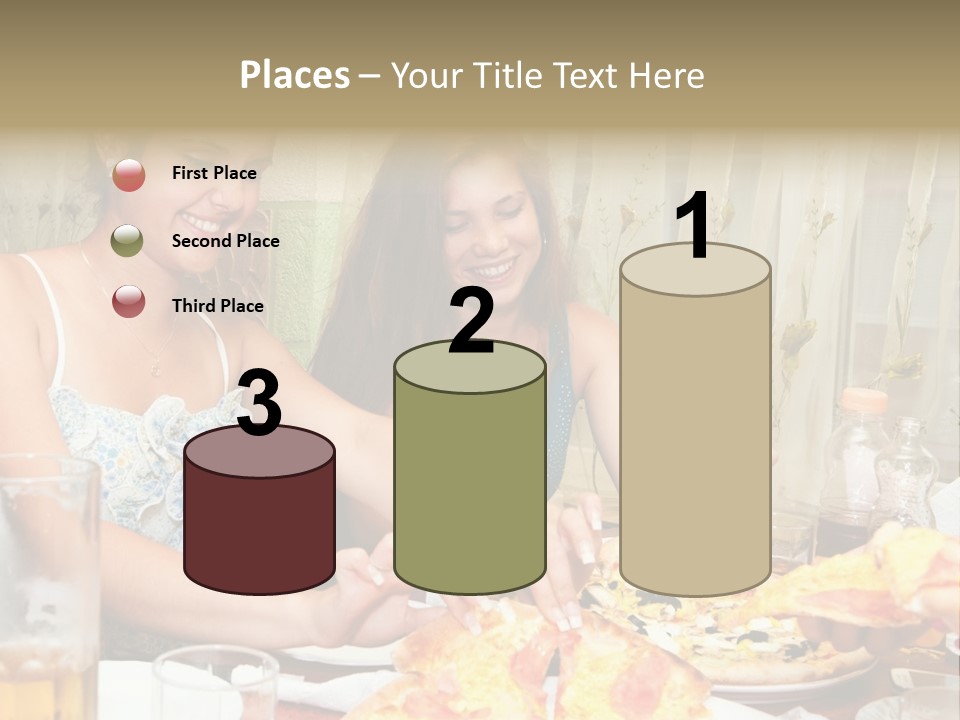 Girls Togetherness Smiling PowerPoint Template