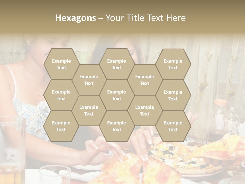 Girls Togetherness Smiling PowerPoint Template