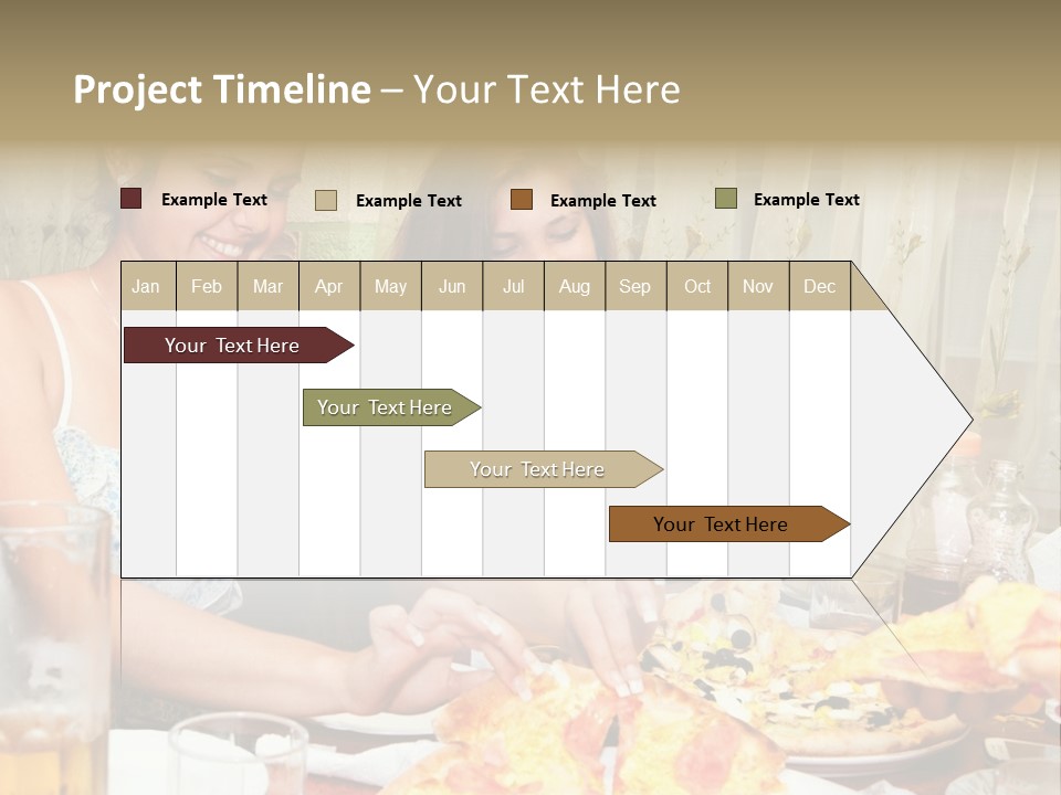Girls Togetherness Smiling PowerPoint Template