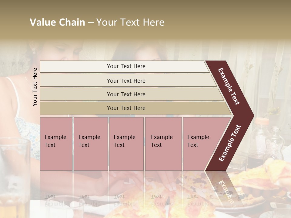 Girls Togetherness Smiling PowerPoint Template