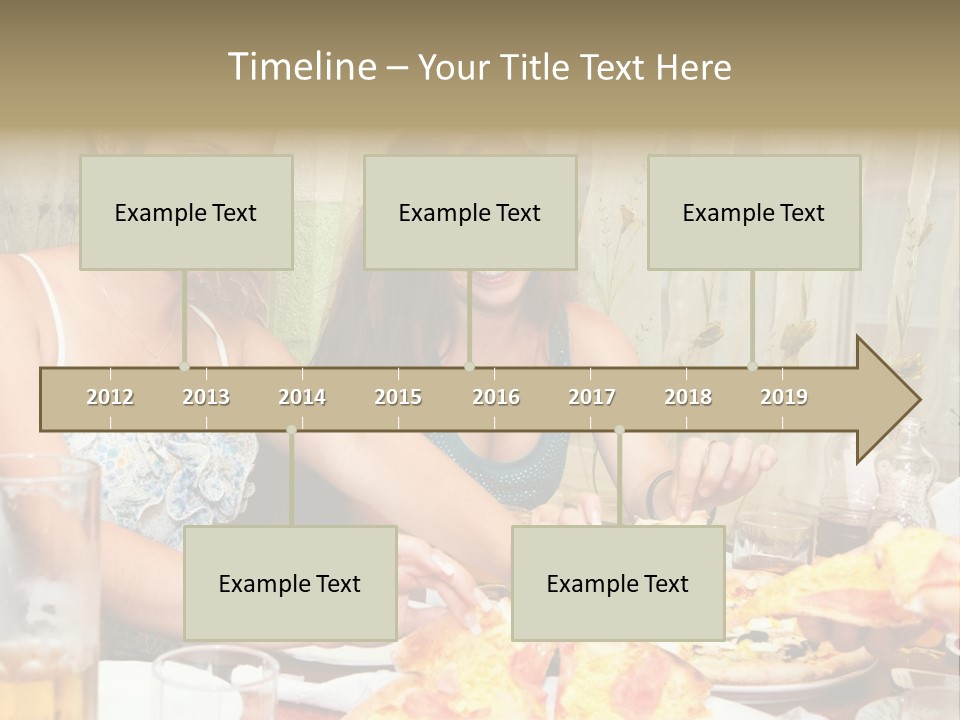 Girls Togetherness Smiling PowerPoint Template