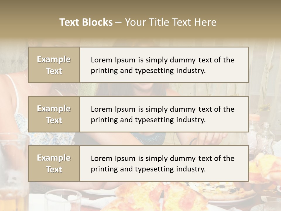 Girls Togetherness Smiling PowerPoint Template