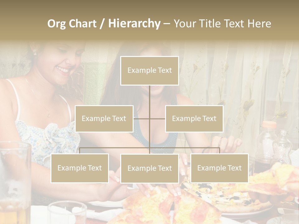 Girls Togetherness Smiling PowerPoint Template