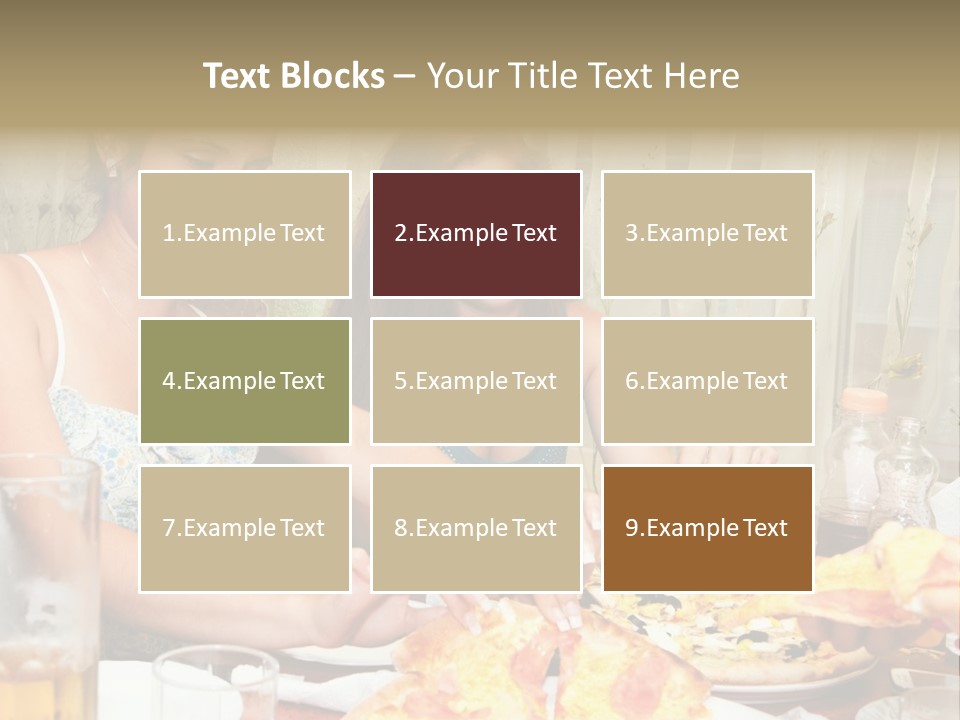 Girls Togetherness Smiling PowerPoint Template