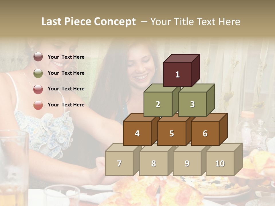 Girls Togetherness Smiling PowerPoint Template