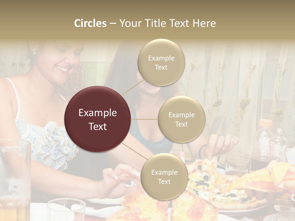 Girls Togetherness Smiling PowerPoint Template