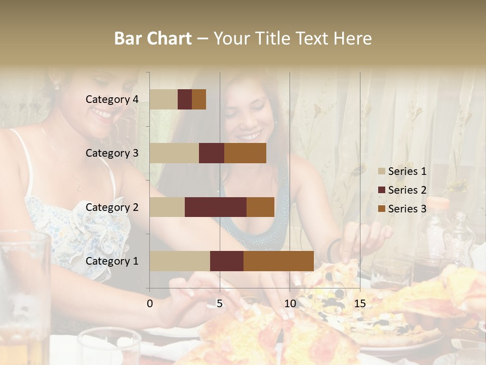 Girls Togetherness Smiling PowerPoint Template