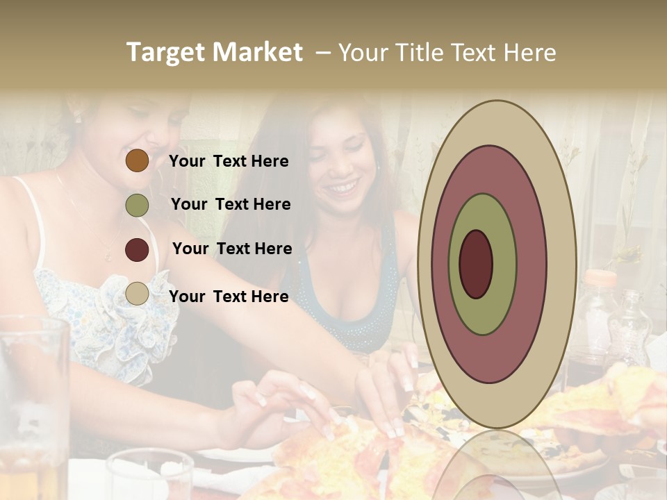 Girls Togetherness Smiling PowerPoint Template