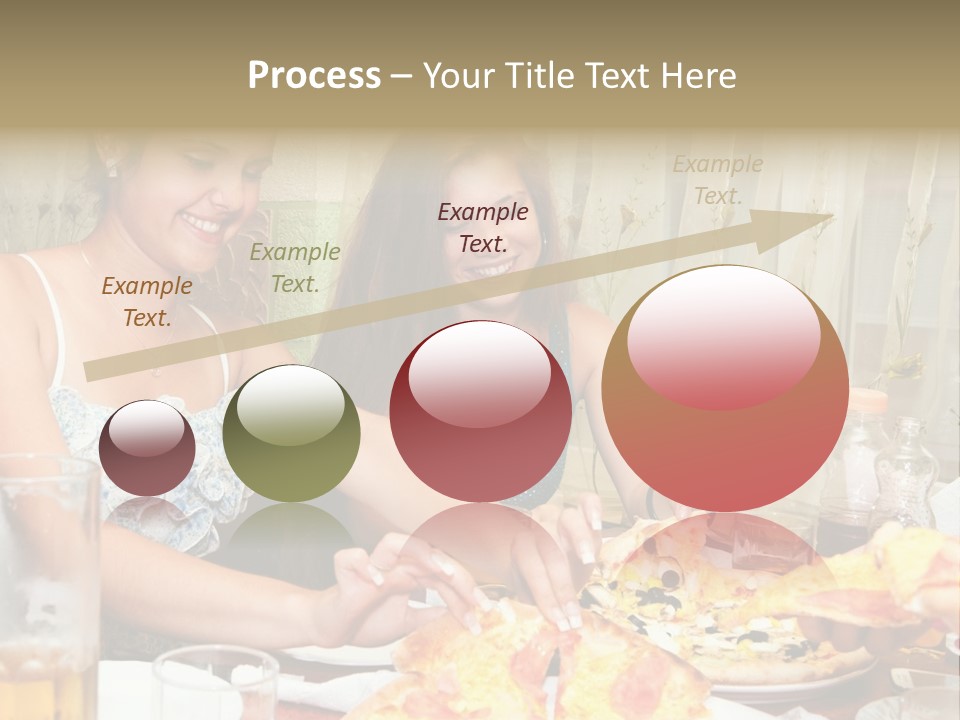 Girls Togetherness Smiling PowerPoint Template