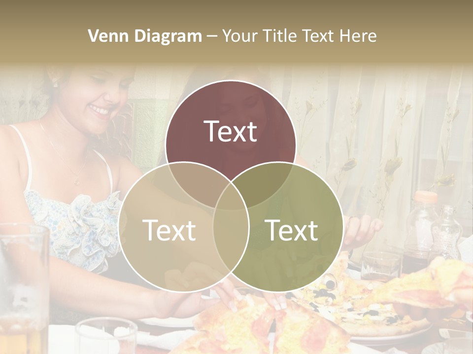 Girls Togetherness Smiling PowerPoint Template