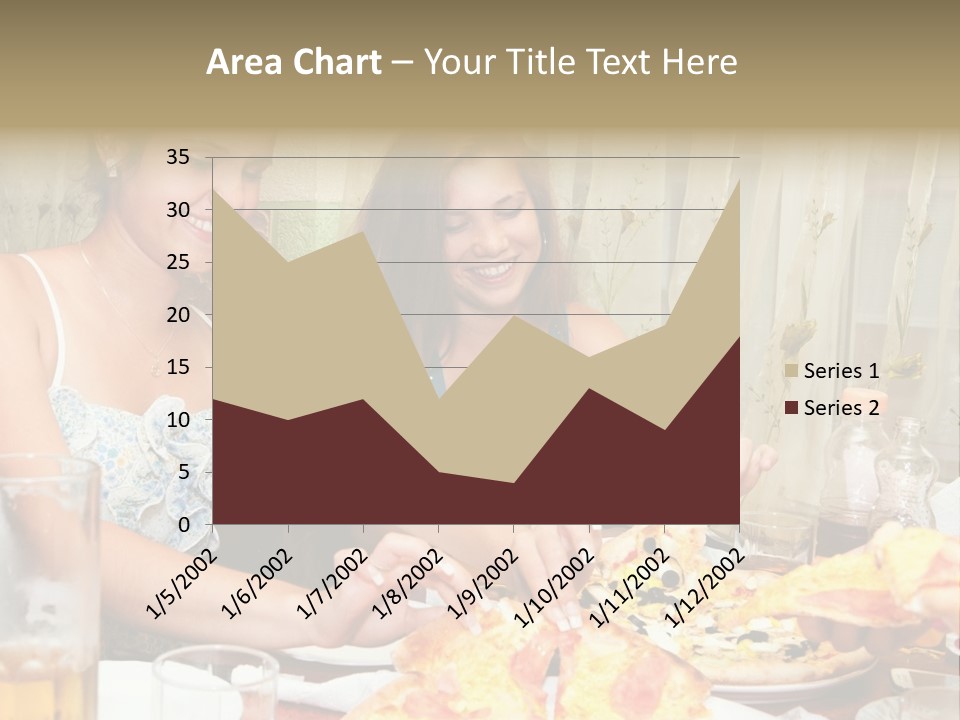 Girls Togetherness Smiling PowerPoint Template