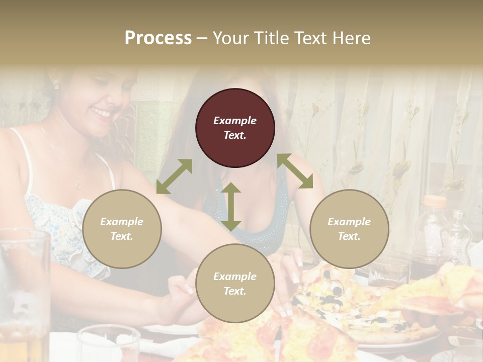 Girls Togetherness Smiling PowerPoint Template