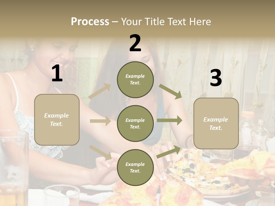 Girls Togetherness Smiling PowerPoint Template