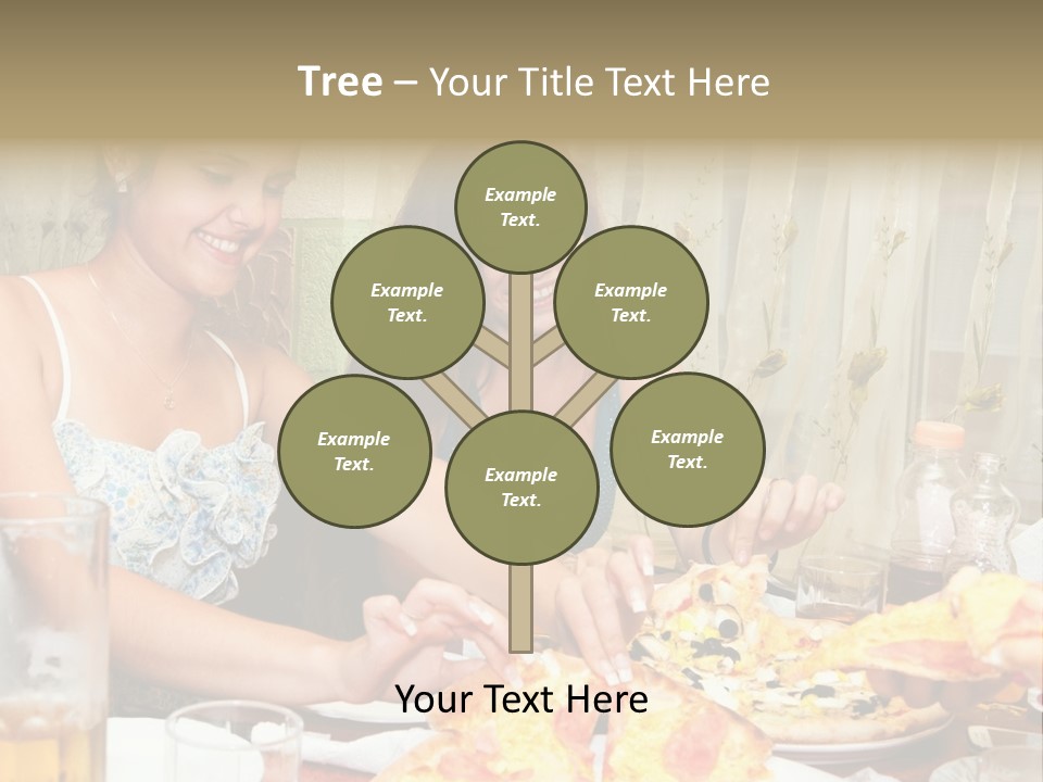 Girls Togetherness Smiling PowerPoint Template