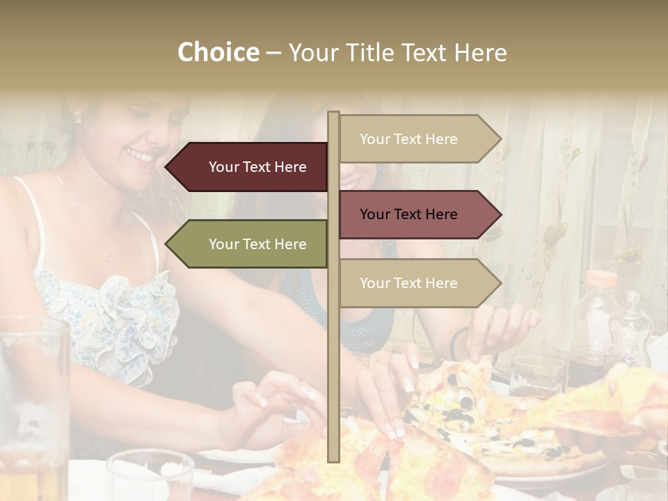 Girls Togetherness Smiling PowerPoint Template