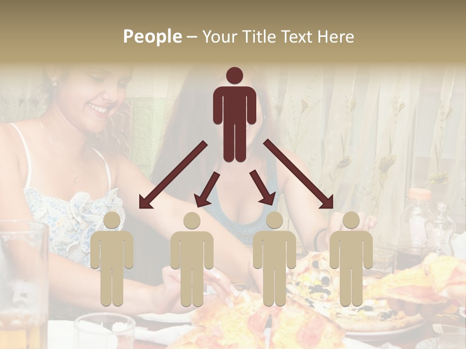 Girls Togetherness Smiling PowerPoint Template