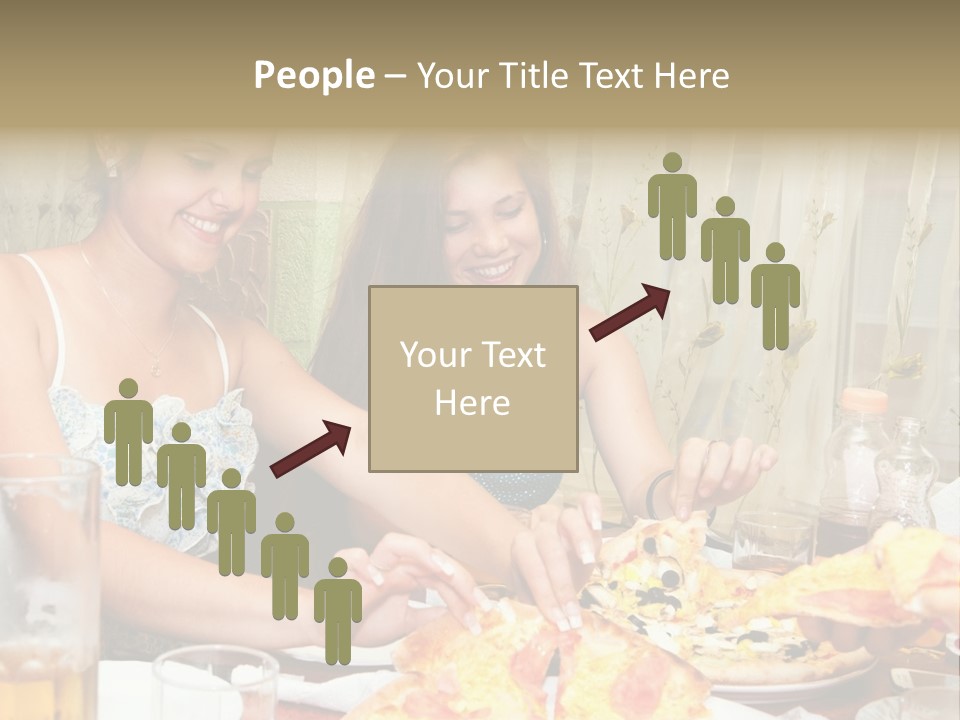 Girls Togetherness Smiling PowerPoint Template