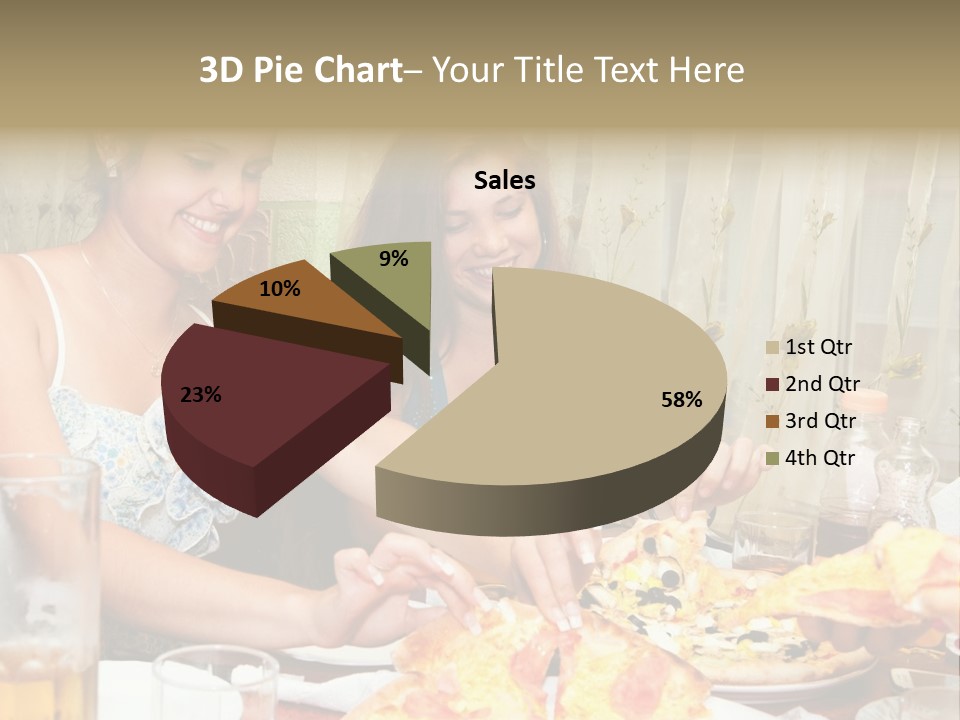 Girls Togetherness Smiling PowerPoint Template