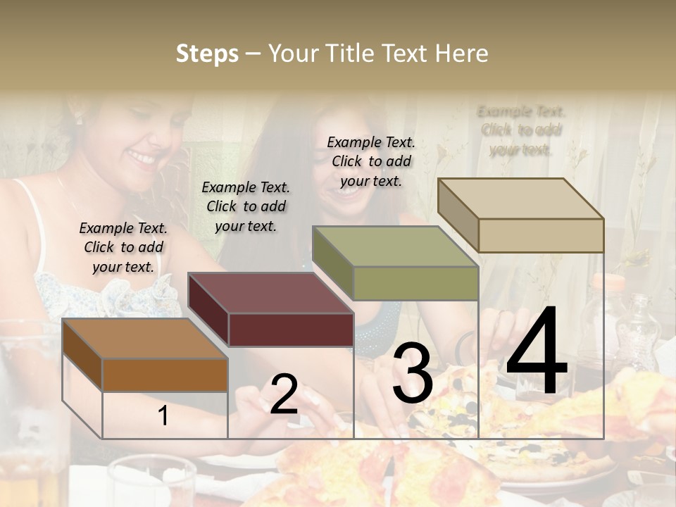 Girls Togetherness Smiling PowerPoint Template